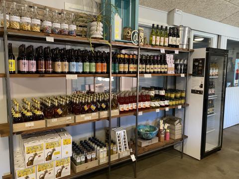 Udvalg fra gårdbutikken